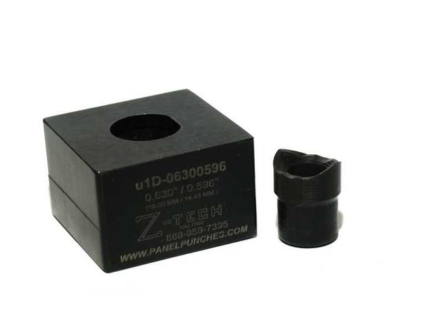 Custom Micro Dandy Die Set  - Single Stud Pull - "D" 0.630  Dia. by 0.596" Over Flats 