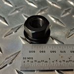 Flange Nut, Plain, 1/2"-20 Black Oxide Finish