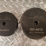 Round Die 4-13/16" Dia.  Use 3/4-16 thread pull stud cylinder