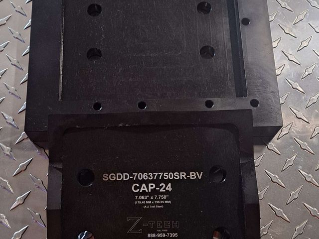 Custom Super Dandy BV Die Set, Opening 7.063" x 7.750" with 0.205" radius corners for IRISS CAP-24  (Requires our Balanced Drive System, the DG-IR-CAP-24 drill guide template and hydraulic power source for operation)