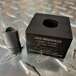 Custom Micro Dandy Die Set  - Single Stud Pull - Double "D" 0.602  Dia. by 0.535" Over Flats 15.3 MM ...