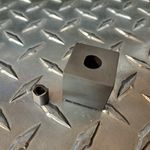 Custom uuD Die Set, 0.315" (8.0mm) Dia by 0.295" (7.5mm) over flats Single "D".  Recommended maximum 16 gauge mild steel /14 gauge aluminum