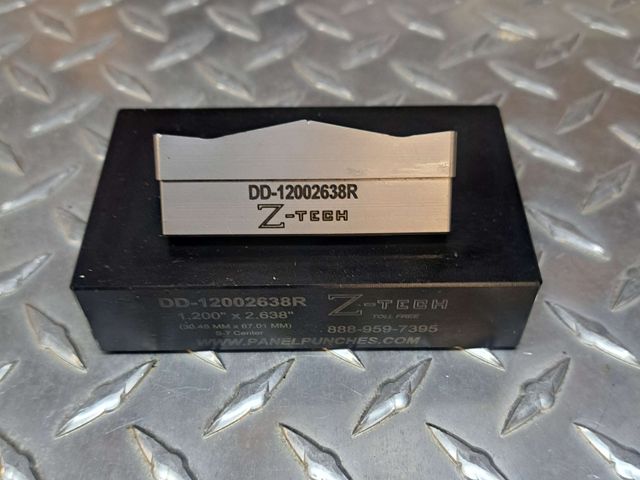 Custom Dandy Die Set 1.200 by 2.638" With Heavy duty S-7 punch and 0.020" shear clearance
