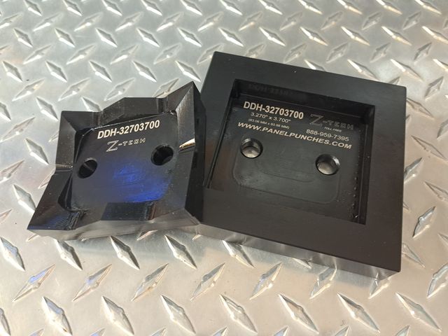 Custom DDH Die Set, 3.270" by 3.700".  Delivery approximately 14 days ARO