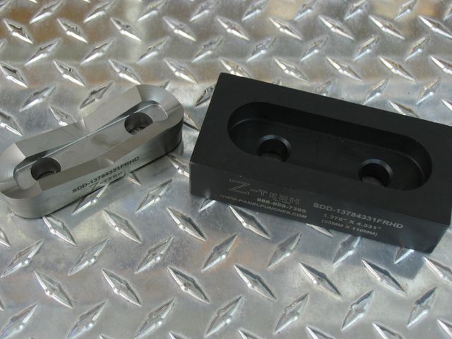 Custom Super Dandy Die with FULL radius on both ends and S-7 Punch 1.102" x 3.937"   (27.99mm x 99.99mm)