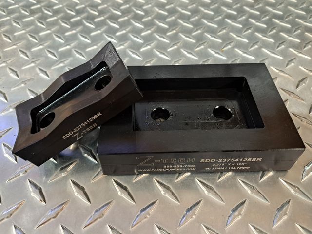Custom Super Dandy Dieset, 2.375" by  4.125"   Heavy Duty Version with standard radius corners