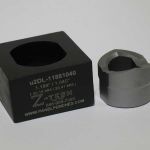 Custom u2DL - Die Set, 1.188" dia by 1.040" over flats double "D" (30.18mm by 29.45mm). Heavy Duty S-7 punch  rated for Stainless Steel up to 14 Gauge