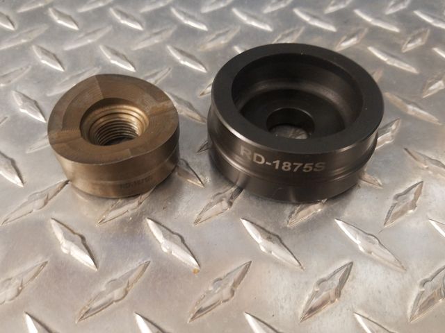 Custom Round Die 1.875" Dia  Includes S-7 tool steel punch,  rated to 12 gauge stainless steel Requi...