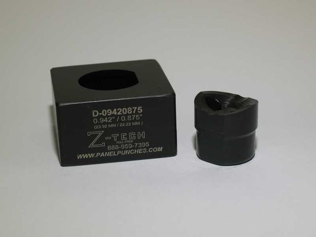 Custom "D" Dieset 0.942" Dia. 0.875 Over Flat