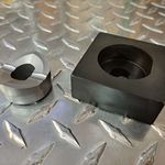 Custom u2DL - Die Set, 1.220" (31MM) diameter by 1.102"(28MM) over flats, Double D.  S7 Tool Steel Punch ,  rated to 12 gauge stainless steel.     Requires the uDL750-Puller for operation.