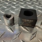 MS Shell 12  "D"  Die Set, 0.889 Dia. 0.815 Over Flat Single M Pull Stud,  S-7 Steel Punch. 