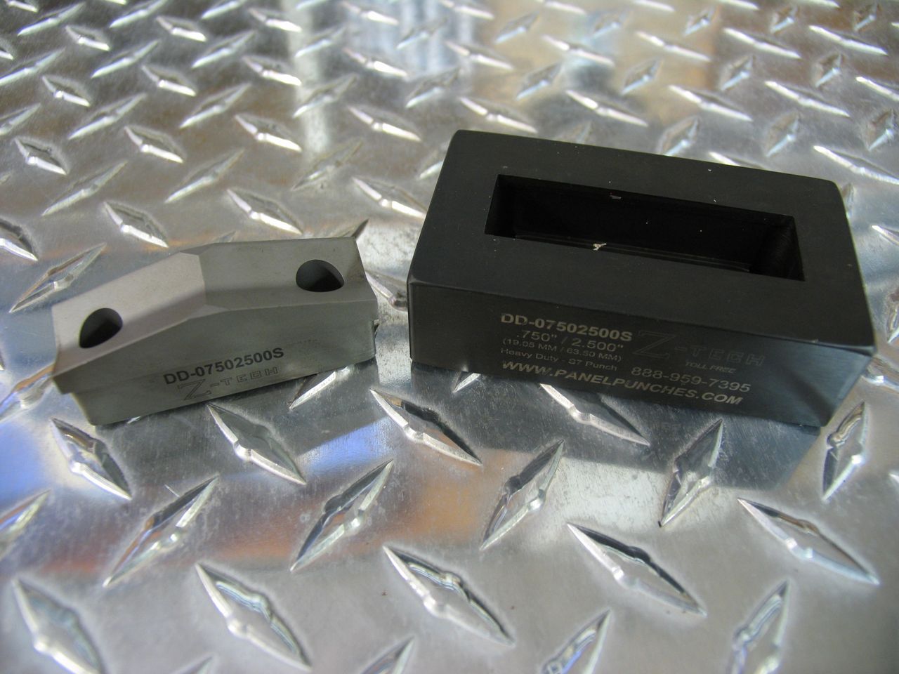Shown with "V" Style S-7 Tool Steel Punch