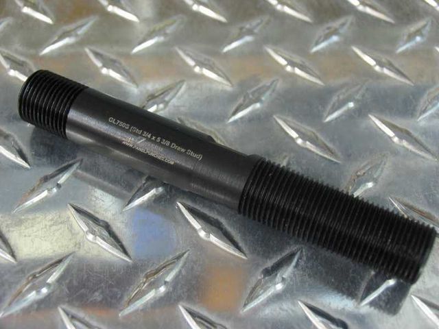 Standard 3/4" x 5-3/8" Draw Stud - Equivalent to Greenlee #2113AA 4140 PH Steel with Black Oxide Fin...