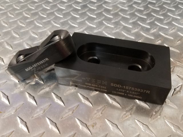 Custom Super Dandy Die 1.575" by 3.937" (40 MM X 100mm) with Full Radius Ends