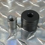 Custom Round Die Set 0.688" (11/16") Dia. S-7 Tool Steel Punch 3/8" x 24 Pull stud  Approved for Stainless Steel