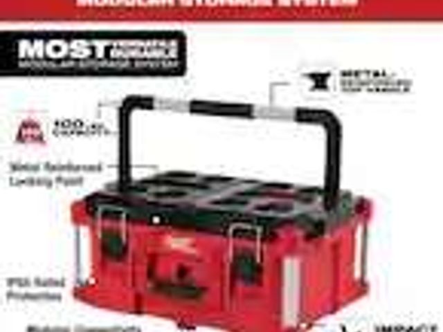 Milwaukee 48-22-8425 PackOut Tool Case with Custom CNC cutout(s) for BV-200-6 and 2ea CYL-200-Series Cylinders