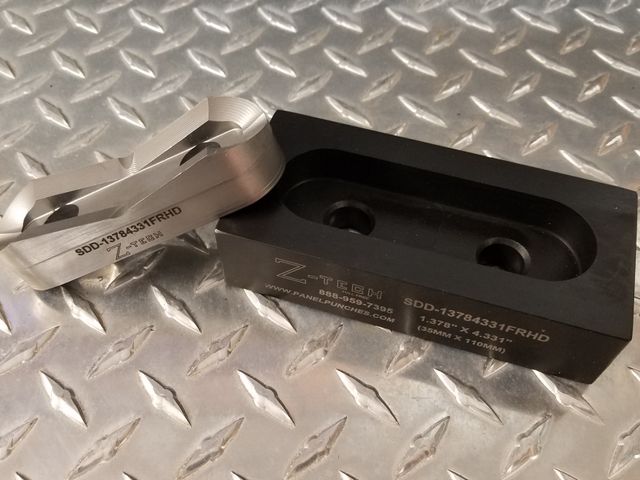 Custom Super Dandy Die Set, 1.378 X 4.331 (35MM X 110MM) Full Radius Ends with HD S-7 Tool Steel Punch