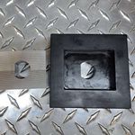 Custom uDK - Die Set, 2.130" by 2.750" S-7 Tool Steel Punch For use on up to 7 gauge mild steel, or 12 gauge stainless steel.  