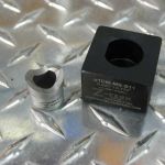 MS Shell 11 "D"  Die Set,  0.825 Dia. 0.770 Over Flat Mil Spec D38999 Shell "B" Single M Pull Stud.  REQUIRES the uDM500-Puller for operation! 