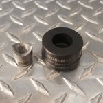 Custom Round Die Heavy Duty S series
0.817" Diameter
O1- Cup,  S-7 Punch 
Rated to 12 gauge stainless Steel