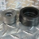 Custom Round Die Set  1.530" Dia. Includes S-7 tool steel punch,  rated to 12 gauge stainless steel