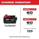 Battery, Milwaukee M18, 18-Volt, 5.0Ah, Lithium-Ion XC Extended Capacity Battery Pack