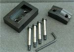 Custom Dandy Die Set 1.120" by 2.050" EDAC 90 opening per spec. with 0.756" x 2.282" x .136" Drill G...