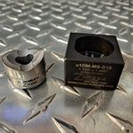 MS Shell 15 "D"  Die Set, 1.135" Dia. 1.085" Over Flat Mil Spec D38999 Shell "D" Single M Pull Stud.  REQUIRES the uDM500-Puller for operation! 