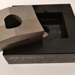 Custom uDK - Die Set, 2.130" by 2.750" S-7 Tool Steel Punch For use on up to 7 gauge mild steel, or 12 gauge stainless steel.  