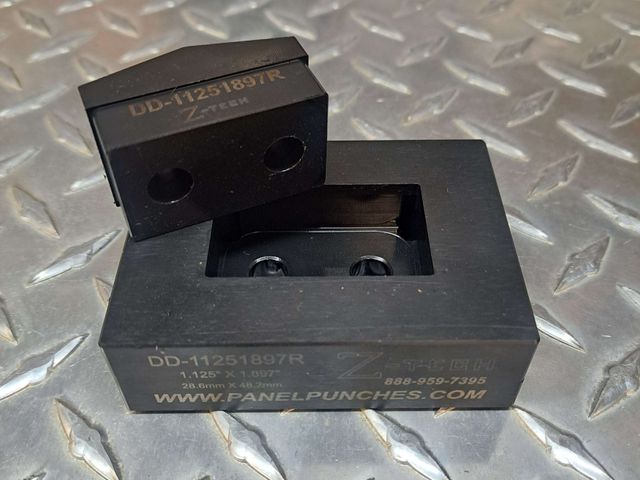 Custom Dandy Die Set 1.125" by 1.897" Standard Radius Ends