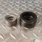Custom Round Die Set  1.530" Dia. Includes S-7 tool steel punch,  rated to 12 gauge stainless steel